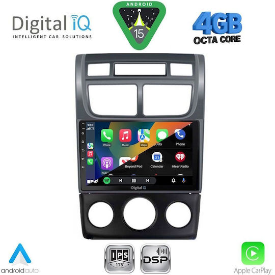 Digital IQ Ηχοσύστημα Αυτοκινήτου για Kia Sportage 2004-2010 με Clima+A/C (Bluetooth/USB/WiFi/GPS/Apple-Carplay/Android-Auto) με Οθόνη Αφής 9"