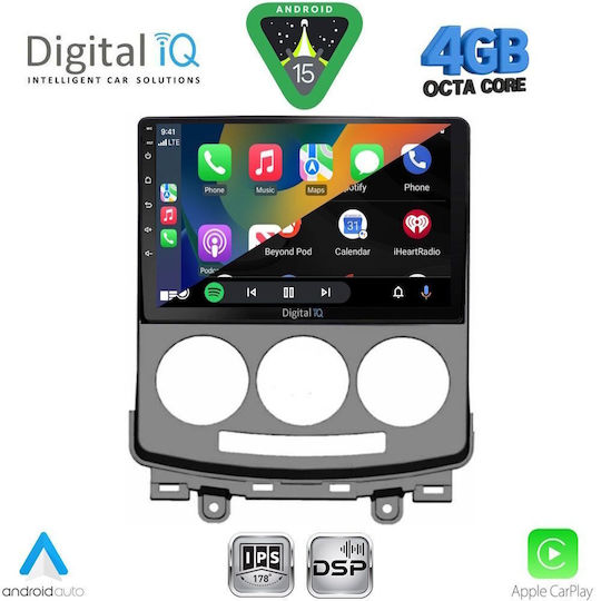 Digital IQ Ηχοσύστημα Αυτοκινήτου για Mazda 5 2004-2010 (Bluetooth/USB/WiFi/GPS/Apple-Carplay/Android-Auto) με Οθόνη Αφής 9"