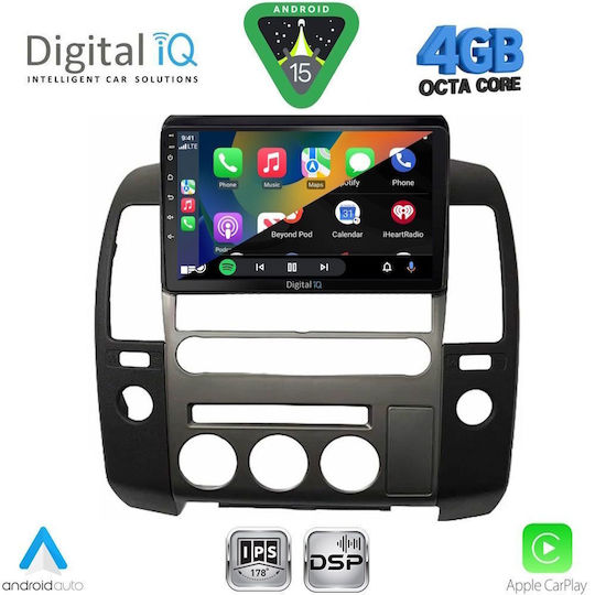 Digital IQ Car Audio System for Nissan Navara 2006-2011 with Clima (Bluetooth/USB/WiFi/GPS/Apple CarPlay/Android Auto) with 9" Touch Screen
