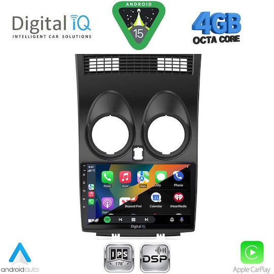 Digital IQ Car Audio System for Nissan Qashqai 2007-2014 Bluetooth USB WiFi GPS Apple CarPlay Android Auto with 9" Touch Screen