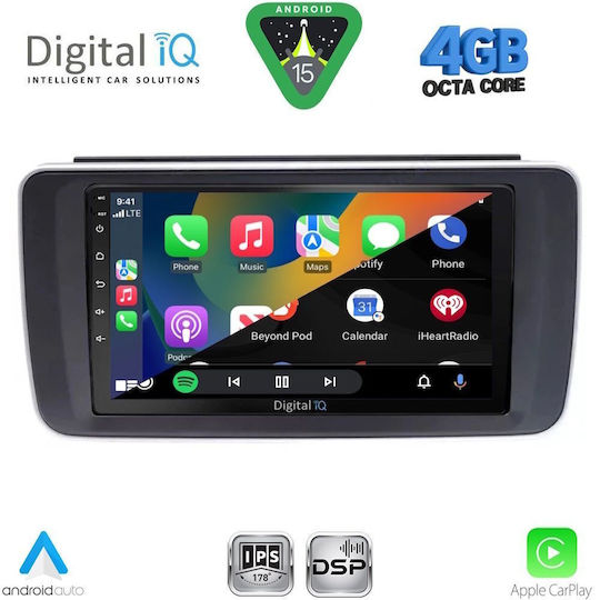 Digital IQ Car Audio System for Nissan Leaf 2018 (Bluetooth/USB/WiFi/GPS/Apple CarPlay/Android Auto) with 9" Touch Screen