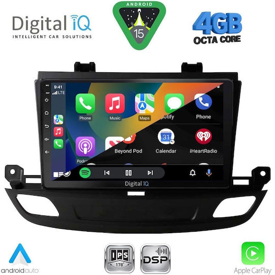 Digital IQ Car Audio System for Opel Insignia 2018 Bluetooth USB WiFi GPS Apple CarPlay Android Auto with 9" Touch Screen