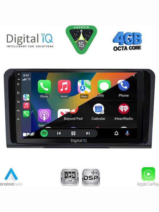 Digital IQ Car Audio System for Mercedes-Benz ML / GL Class 2005-2011 Bluetooth USB WiFi GPS Apple CarPlay Android Auto with 9" Touch Screen