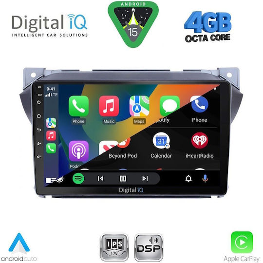 Digital IQ Ηχοσύστημα Αυτοκινήτου για Suzuki Alto Nissan Pixo 2009-2014 (Bluetooth/USB/WiFi/GPS/Apple-Carplay/Android-Auto) με Οθόνη Αφής 9"