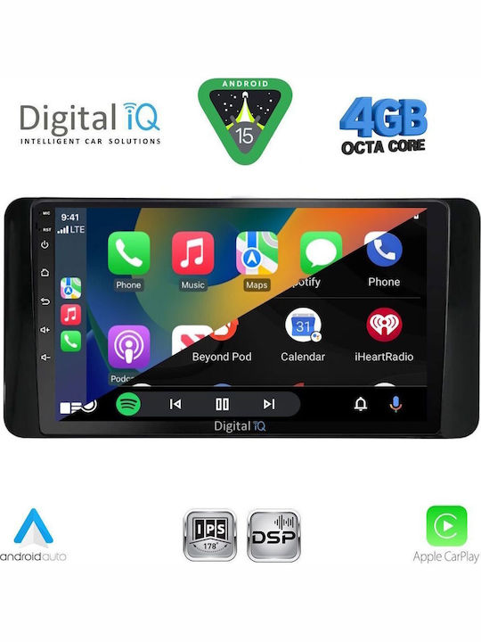 Digital IQ Car Audio System for Skoda Kamiq 2018 Bluetooth USB WiFi GPS Apple CarPlay Android Auto with 10" Touch Screen