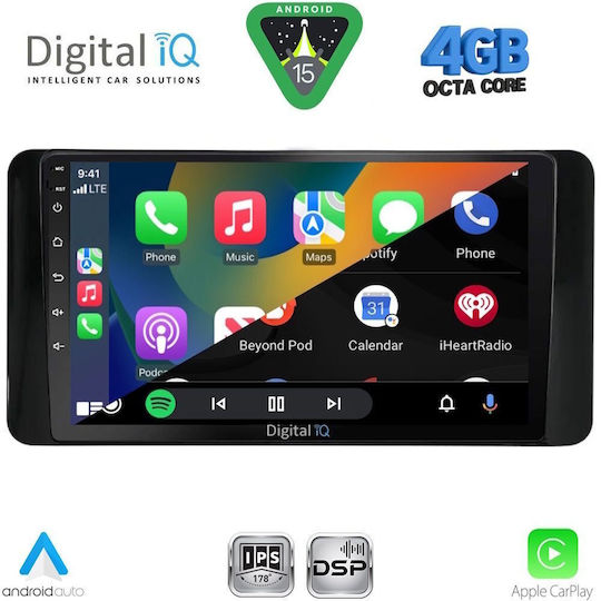 Digital IQ Ηχοσύστημα Αυτοκινήτου για Skoda Kamiq 2018 (Bluetooth/USB/WiFi/GPS/Apple-Carplay/Android-Auto) με Οθόνη Αφής 10"