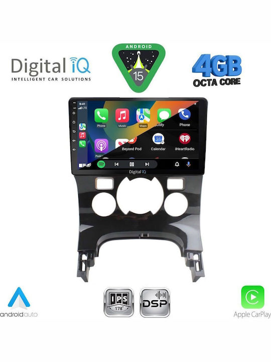 Digital IQ Car Audio System for Peugeot 3008 2008-2016 with Clima Bluetooth USB WiFi GPS Apple CarPlay Android Auto with 9" Touch Screen