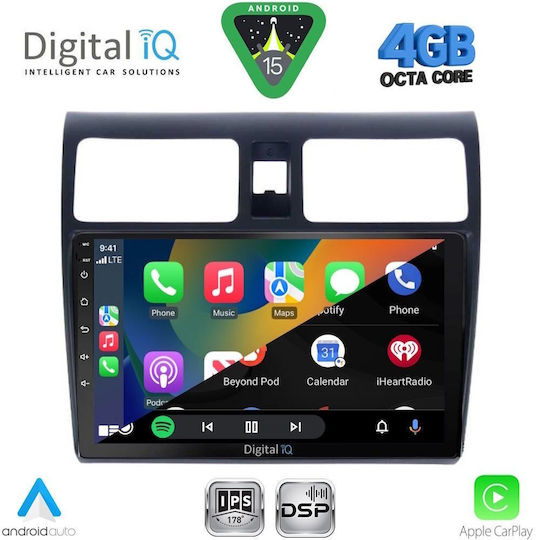 Digital IQ Ηχοσύστημα Αυτοκινήτου για Suzuki Swift 2005-2011 (Bluetooth/USB/WiFi/GPS/Apple-Carplay/Android-Auto) με Οθόνη Αφής 10"