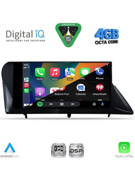 Digital IQ Car Audio System for Lexus RX 2009-2014 (Bluetooth/USB/WiFi/GPS/Apple CarPlay/Android Auto) with 9" Touch Screen