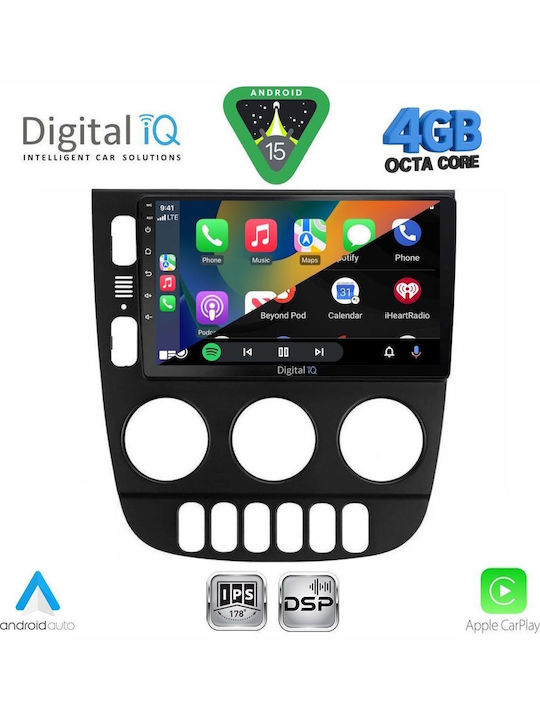 Digital IQ Car Audio System for Mercedes-Benz ML 2002-2005 Bluetooth USB WiFi GPS Apple CarPlay Android Auto with 9" Touch Screen