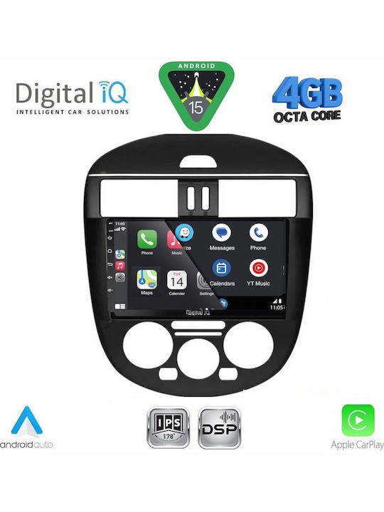 Digital IQ Car Audio System for Nissan Tiida 2004-2013 Bluetooth USB WiFi GPS Apple CarPlay Android Auto with 9" Touch Screen