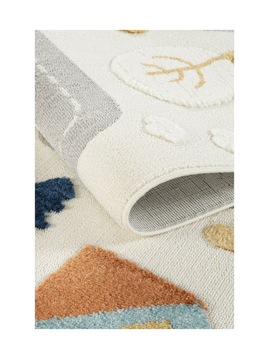 SteweHome Covor Pentru Copii Gri Tăiat La Dimensiune Lățime 80cm 80x200cm