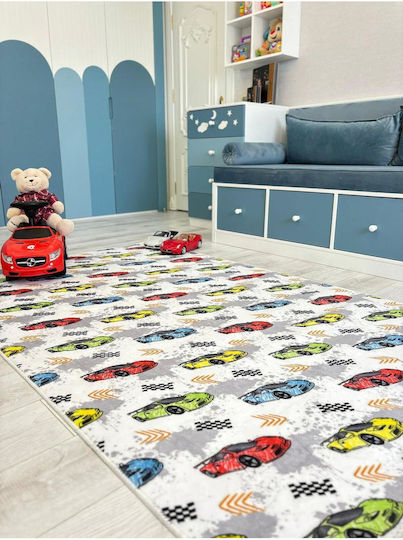 SteweHome Kids Rug White By Meter Width 140cm 140x220cm Thickness 60mm
