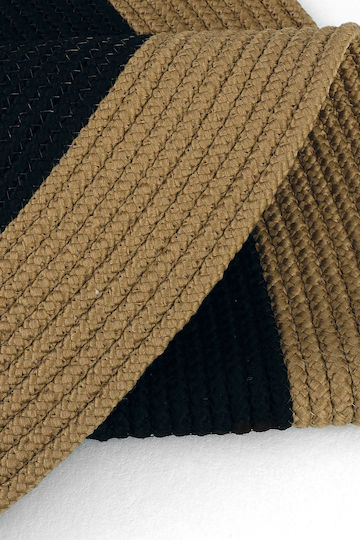 SteweHome Handgefertigter Kinderteppich Schwarz nach Meter Breite 80cm Länge 80x300cm Dicke 60mm