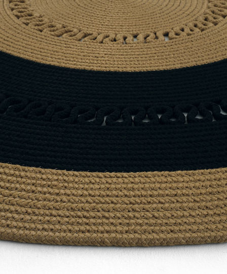 SteweHome Handmade Kids Rug Black by Meter Width 80cm 80x300cm Thickness 60mm