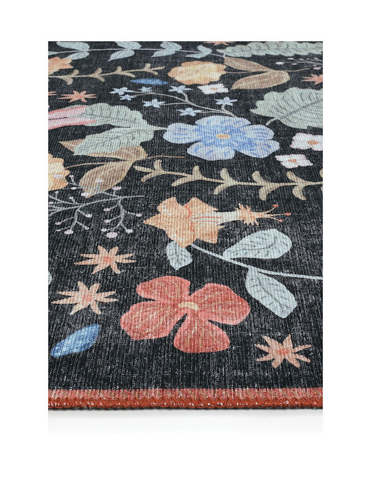 SteweHome Παιδικό Χαλί Μαύρο 75x300cm Πάχους 60mm