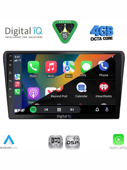 Digital IQ Car Audio System for Toyota Avensis 2003-2009 Bluetooth USB WiFi GPS Apple CarPlay Android Auto with 9" Touch Screen