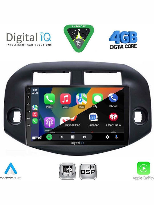 Digital IQ Car Audio System for Toyota RAV 4 2006-2012 (Bluetooth/USB/WiFi/GPS/Apple CarPlay/Android Auto) with 10" Touch Screen