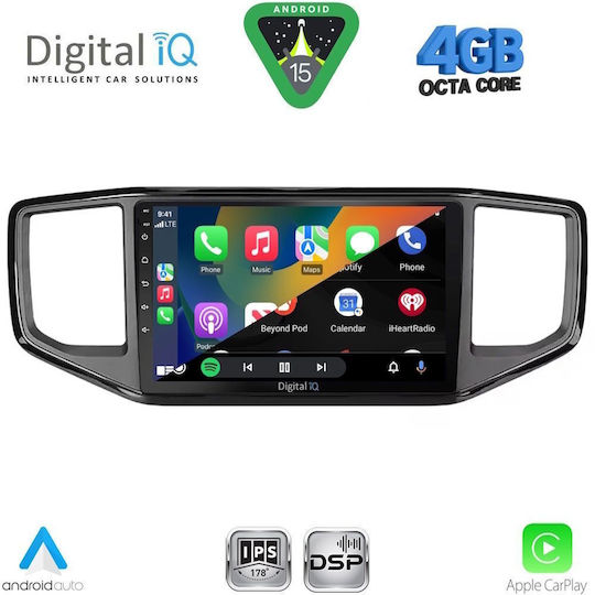 Digital IQ Ηχοσύστημα Αυτοκινήτου για Volkswagen Amarok 2017-2022 (Bluetooth/USB/WiFi/GPS/Apple-Carplay/Android-Auto) με Οθόνη Αφής 9"