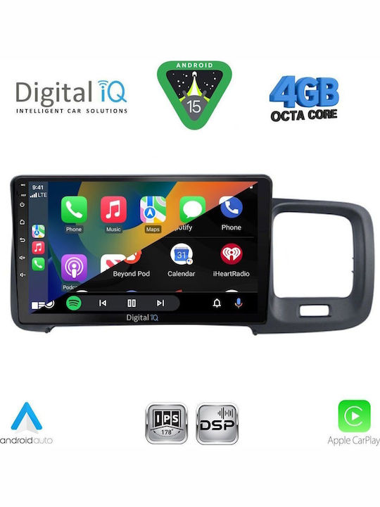 Digital IQ Car Audio System for Volvo S60 2010-2018 Bluetooth USB WiFi GPS Apple CarPlay Android Auto with 9" Touch Screen