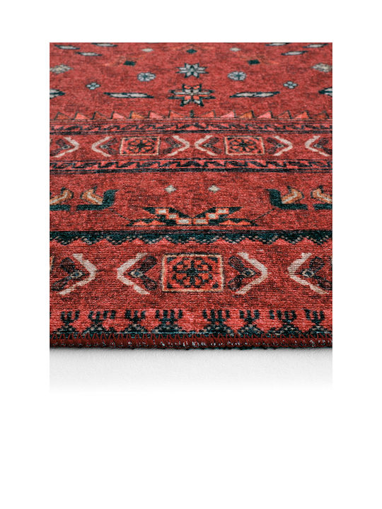 SteweHome Rectangular Burgundy Rug 95x250cm