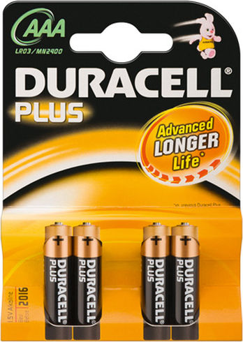 Duracell Duracell Plus 100 Μπαταρία Αλκαλική ΑΑΑ 4Τεμάχια