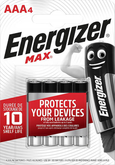 Energizer Energizer Max Алкални Батерии AAA 4бр