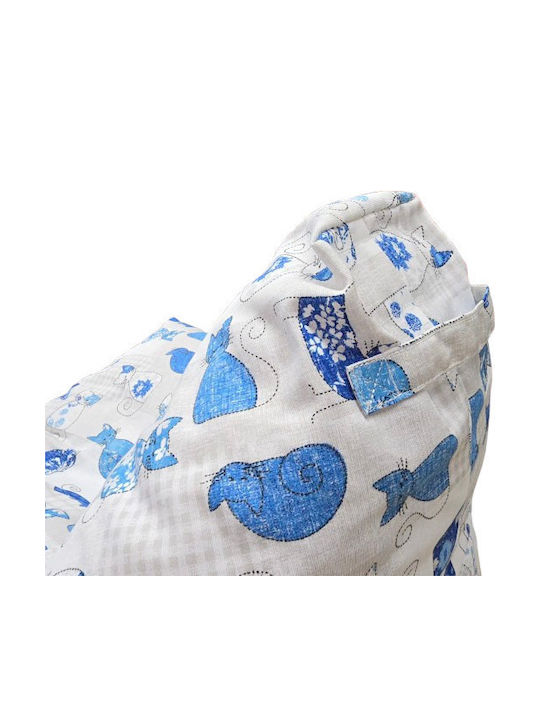 Детски Барбарон Син ОП1CAT-blue 50x50x30см