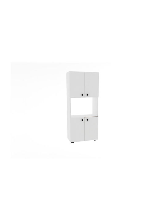 Amara Hochschrank Küche Weiß 60x31.4x140cm 003738