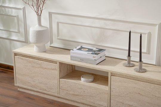 TV Stand Gaia Beige L160xD29.5xH42cm