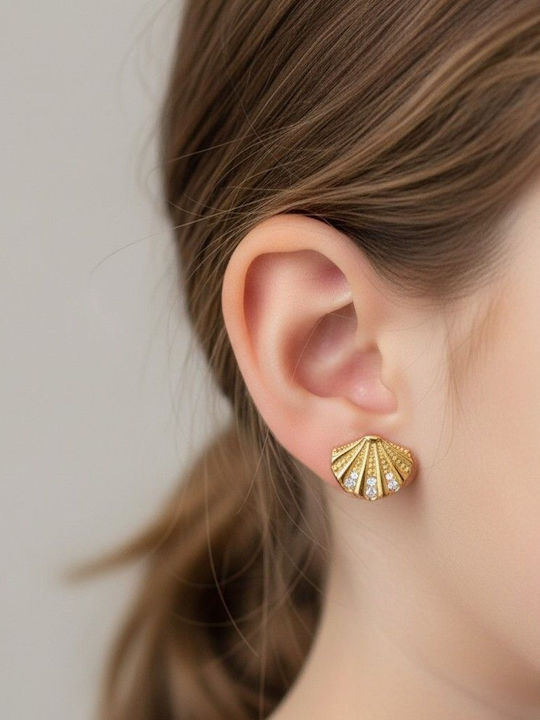 Callajewels Καρφωτά με Πέτρες από Ατσάλι