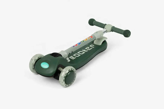 Kids Scooter Foldable 3-Wheel for 3+ Years Green