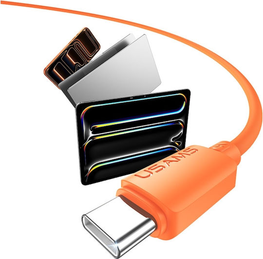 Usams USB 2.0 Kabel USB-C männlich - USB-C 30W Schwarz SJ788USB01