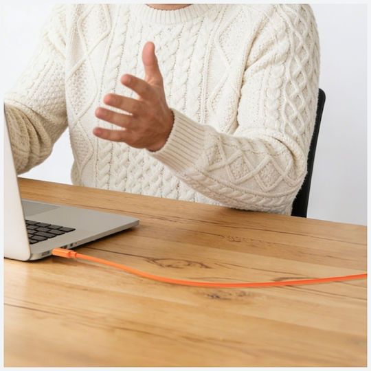 Usams Cablu USB 2.0 USB-C Mascul - USB-C 30W Alb SJ788USB02