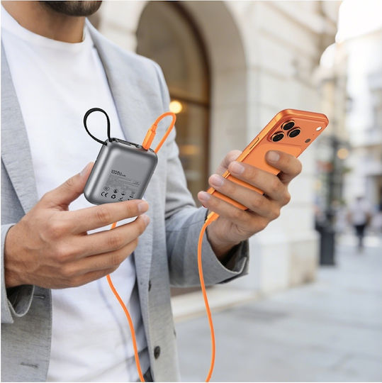Usams USB 2.0 Cable USB-C Male - USB-C 30W Orange SJ788USB03