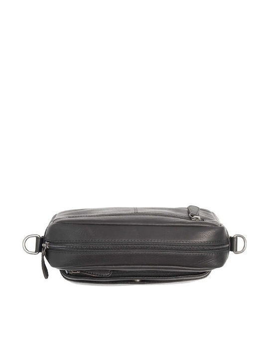 Leder Herren Tasche Schulter / Crossbody Schwarz