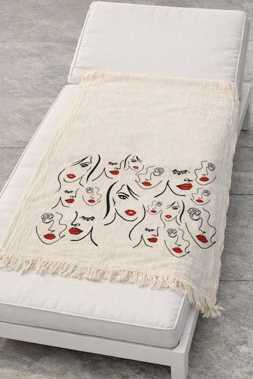 SteweHome Light Blue Beach Towel 180x100cm