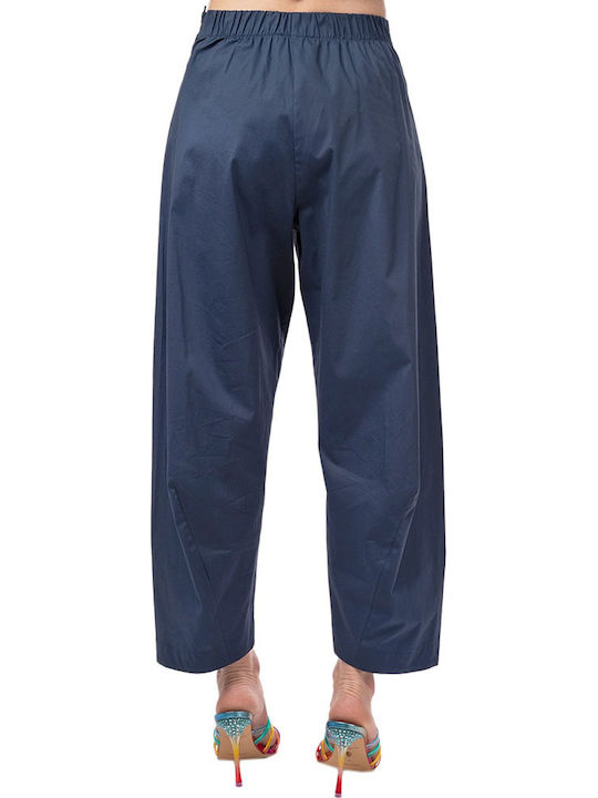 Moutaki Women's Fabric Trousers Navy