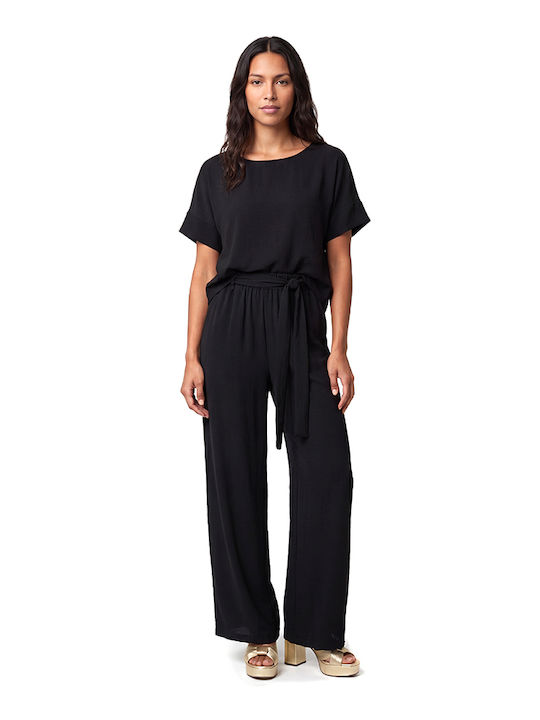 Women's Pantaloons with Rubber Band Black