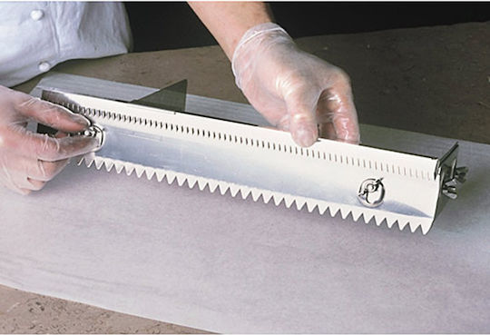 Stainless Steel Serrated Comb Leveling Tool Raplette 40cm De Buyer