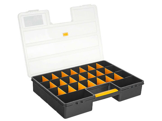 Geko Organizator Pentru Compartimente de Scule cu Divizoare Reglabile Transparent 46x33x7.5cm