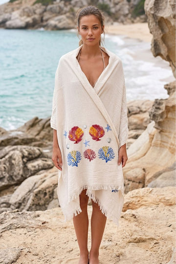 SteweHome Cotton Beach Towel Coral 170x90cm