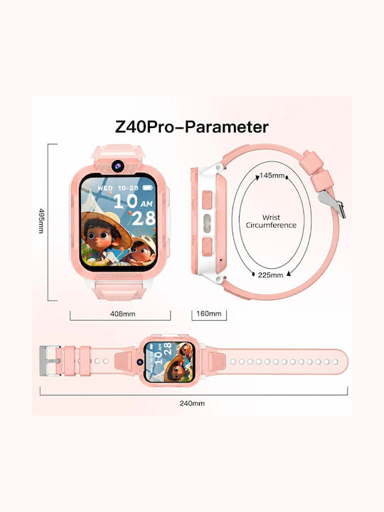 BlackView Kids Smartwatch with GPS & Camera Pink