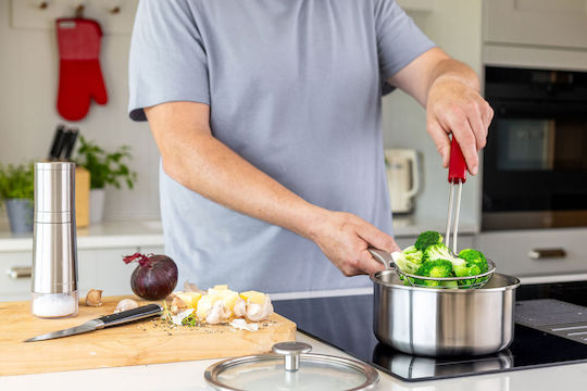 Kitchenaid Lingură Joasă Cu Găuri Inox Roșie 35.5cm