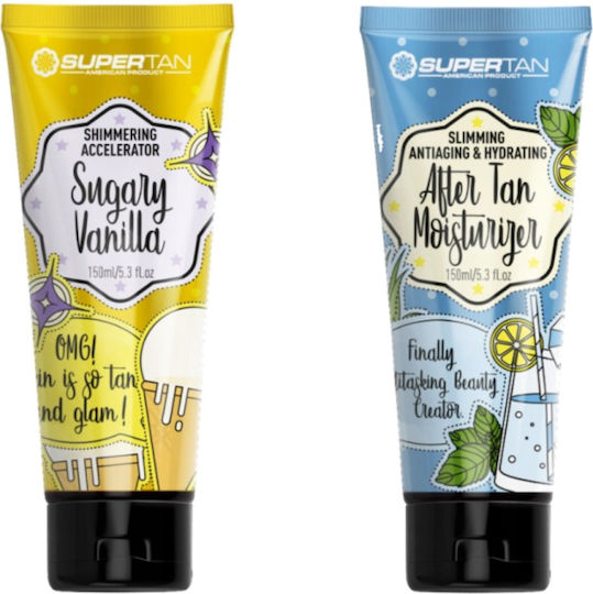 Supertan Accelerator De Bronzare Vanilie Dulce 150 Ml + Loțiune După Bronz 150 Ml