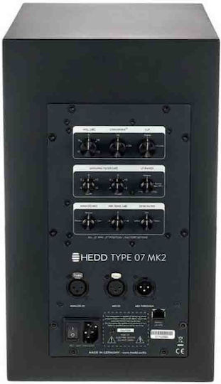 Hedd Audio Type 07 Mk2 Selbstverstärkter Studio-Monitor-Lautsprecher 2x100w Rms Schwarz Stück +Geschenk Eq Acoustics Paket