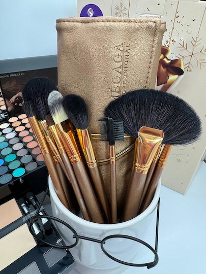 Cosmeticos Set Cu Pensule De Machiaj Pentru Blush 18 Bucăți