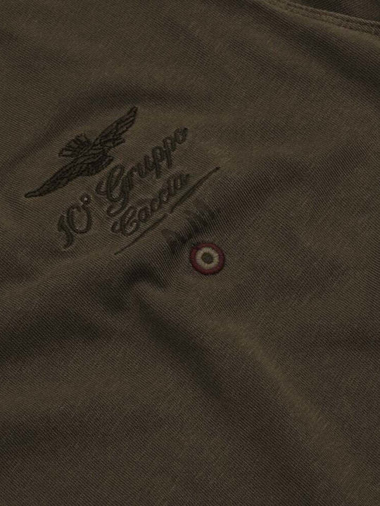 T-shirt Λαδί Σκούρο