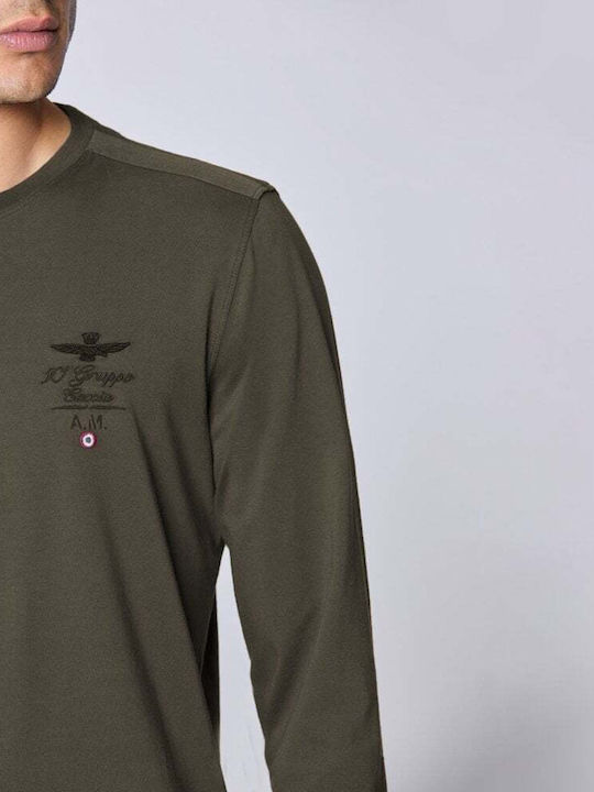 T-shirt Λαδί Σκούρο