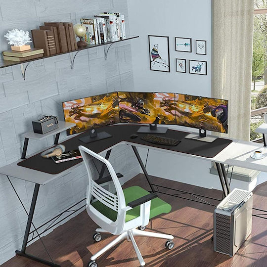 Perna De Mouse Zoresyn Formă L 140+137 X40 Cm Mare Negru